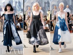 Alexander McQueen Xuân Hè 2022 tìm vẻ đẹp trong bầu trời London u ám